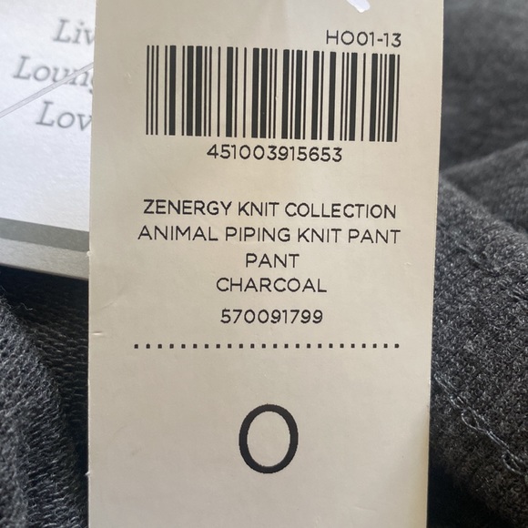 Chico’s Zenergy Knit Collection Animal Trim Set Charcoal Size 0 - Picture 4 of 10